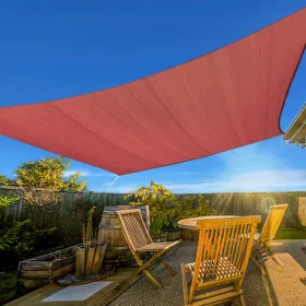 16'X20' Rust Red HDPE Sunshade Sail (Option: defaulttitle)